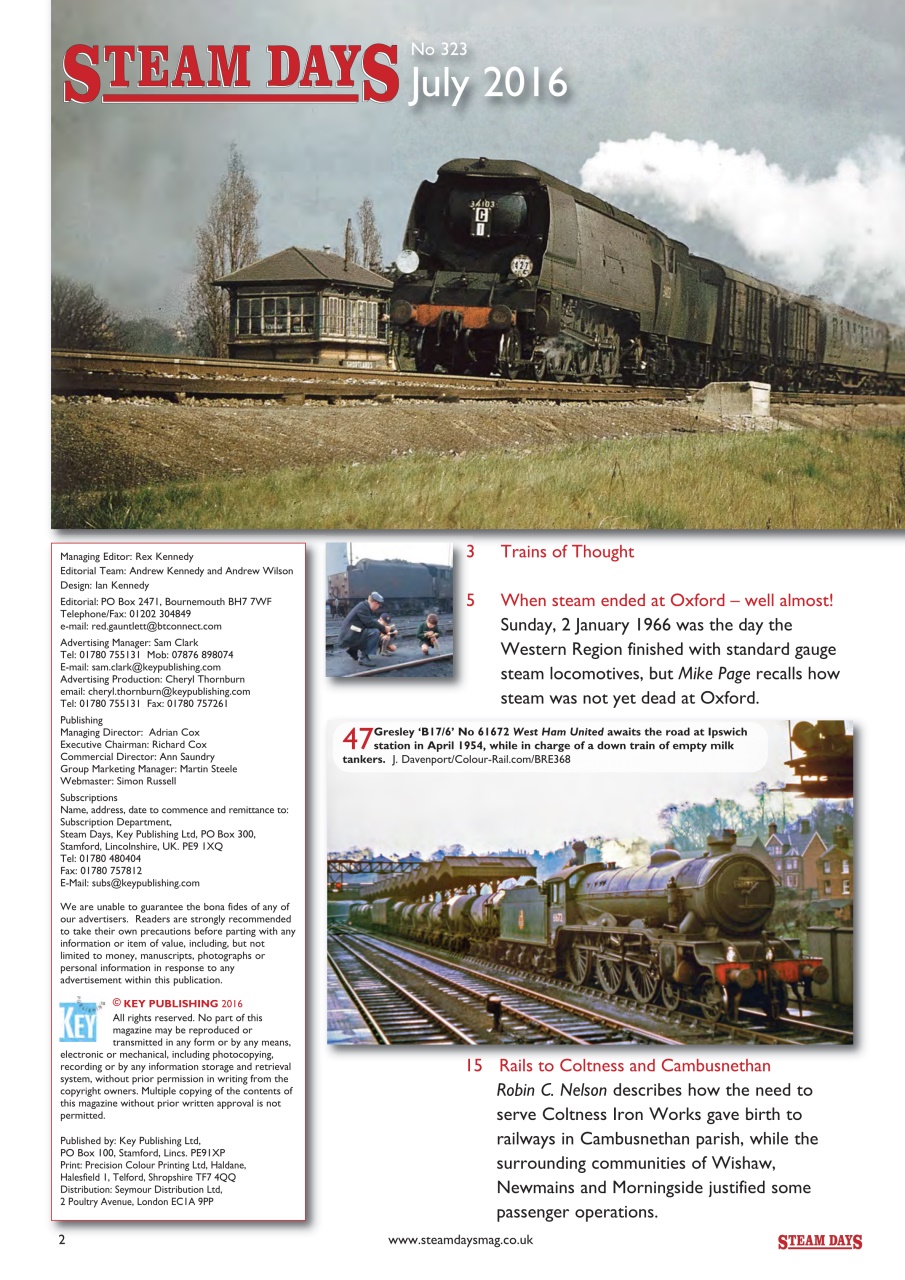 Steam Days Preview Pages