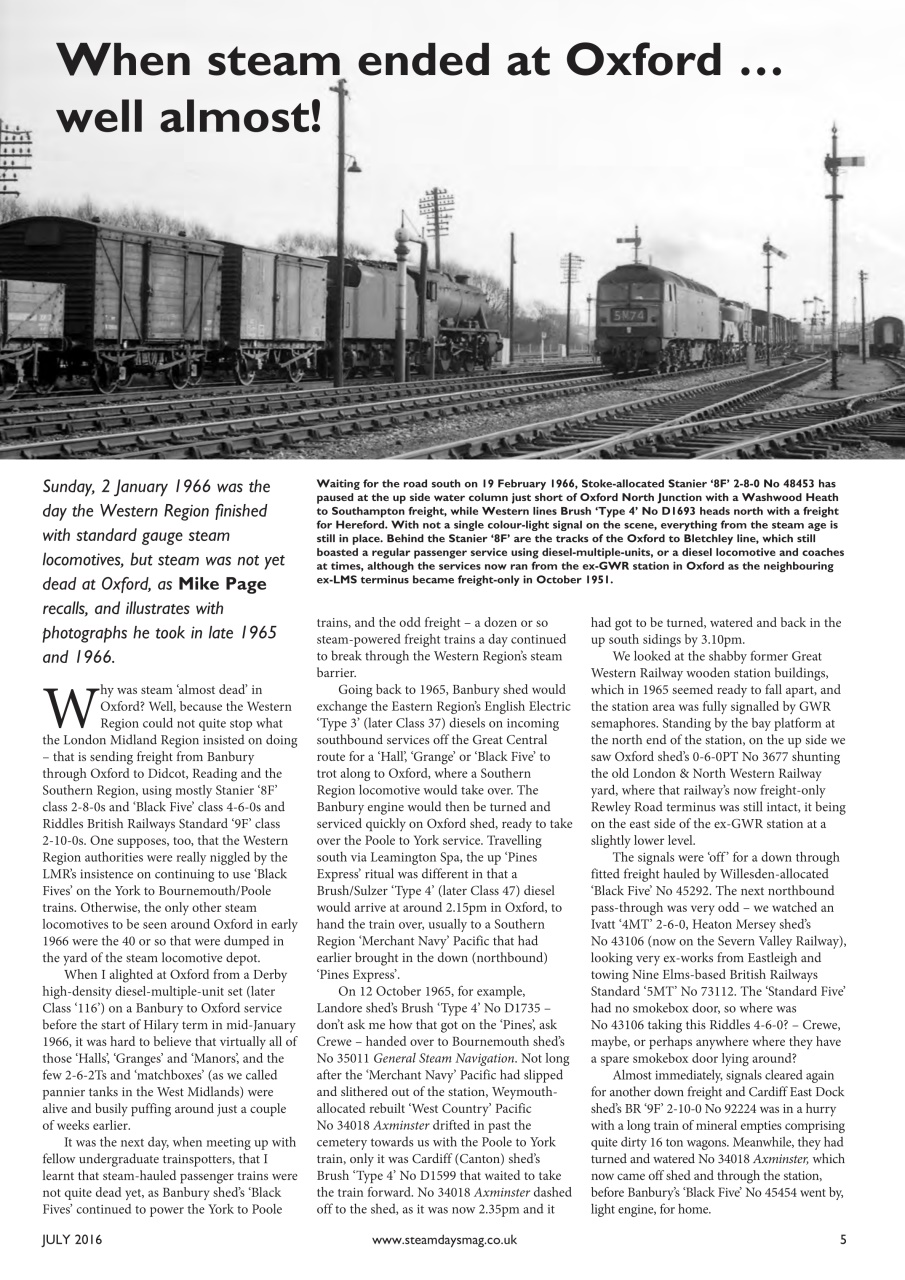 Steam Days Preview Pages