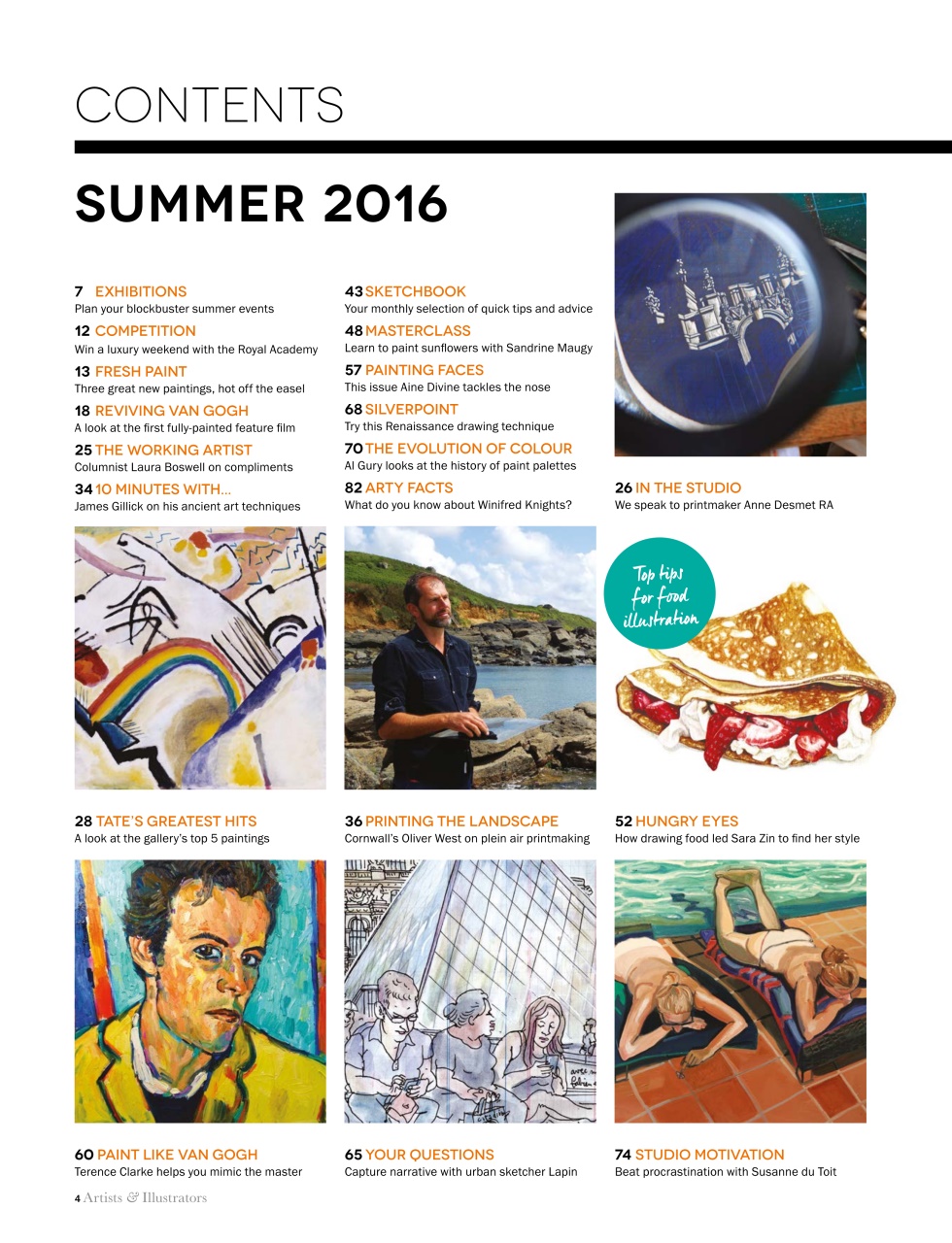 Artists & Illustrators Preview Pages