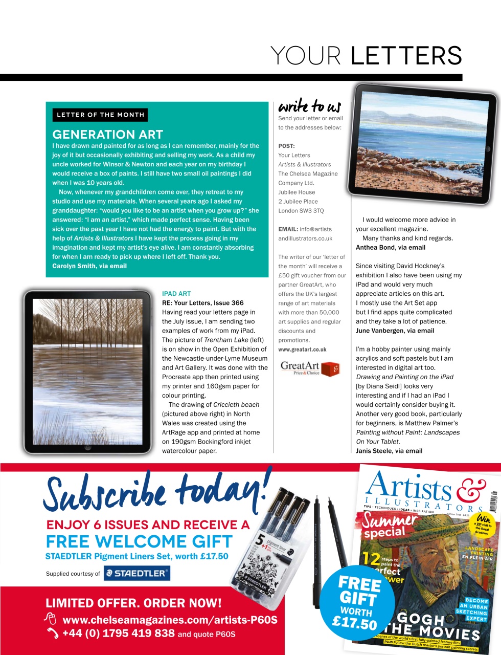Artists & Illustrators Preview Pages