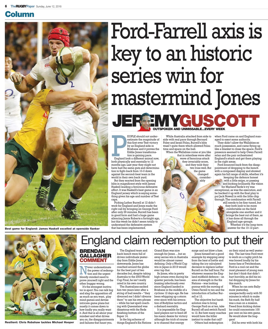 The Rugby Paper Preview Pages
