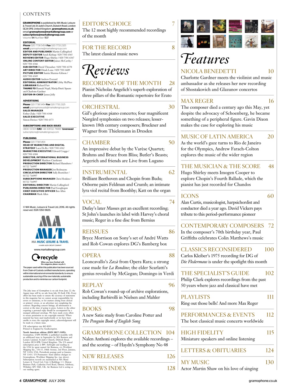 Gramophone Preview Pages