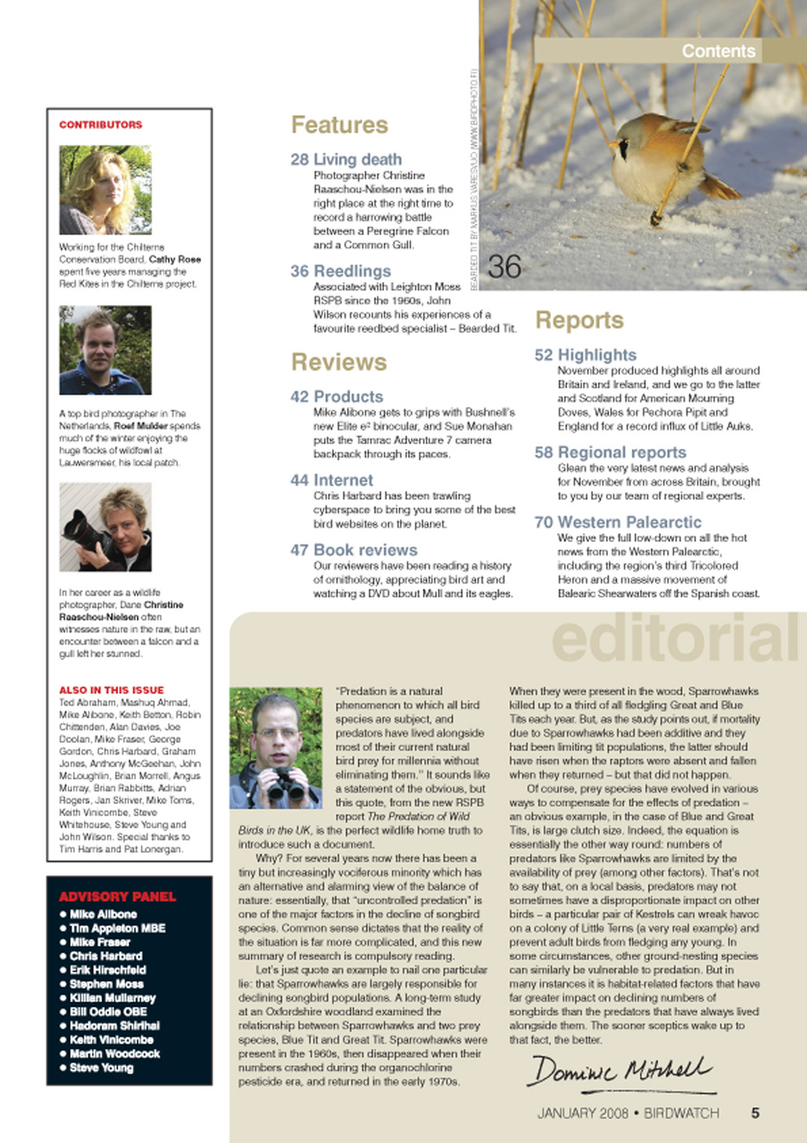 Birdwatch Magazine Preview Pages
