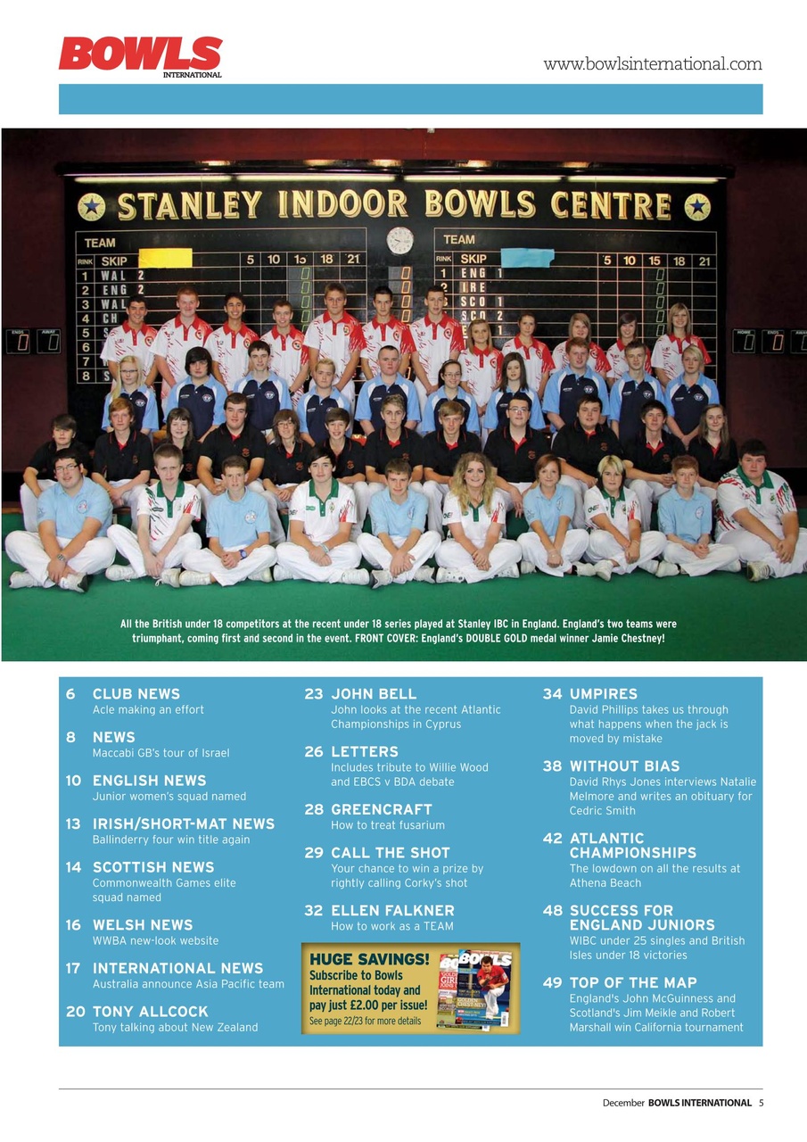Bowls International Preview Pages