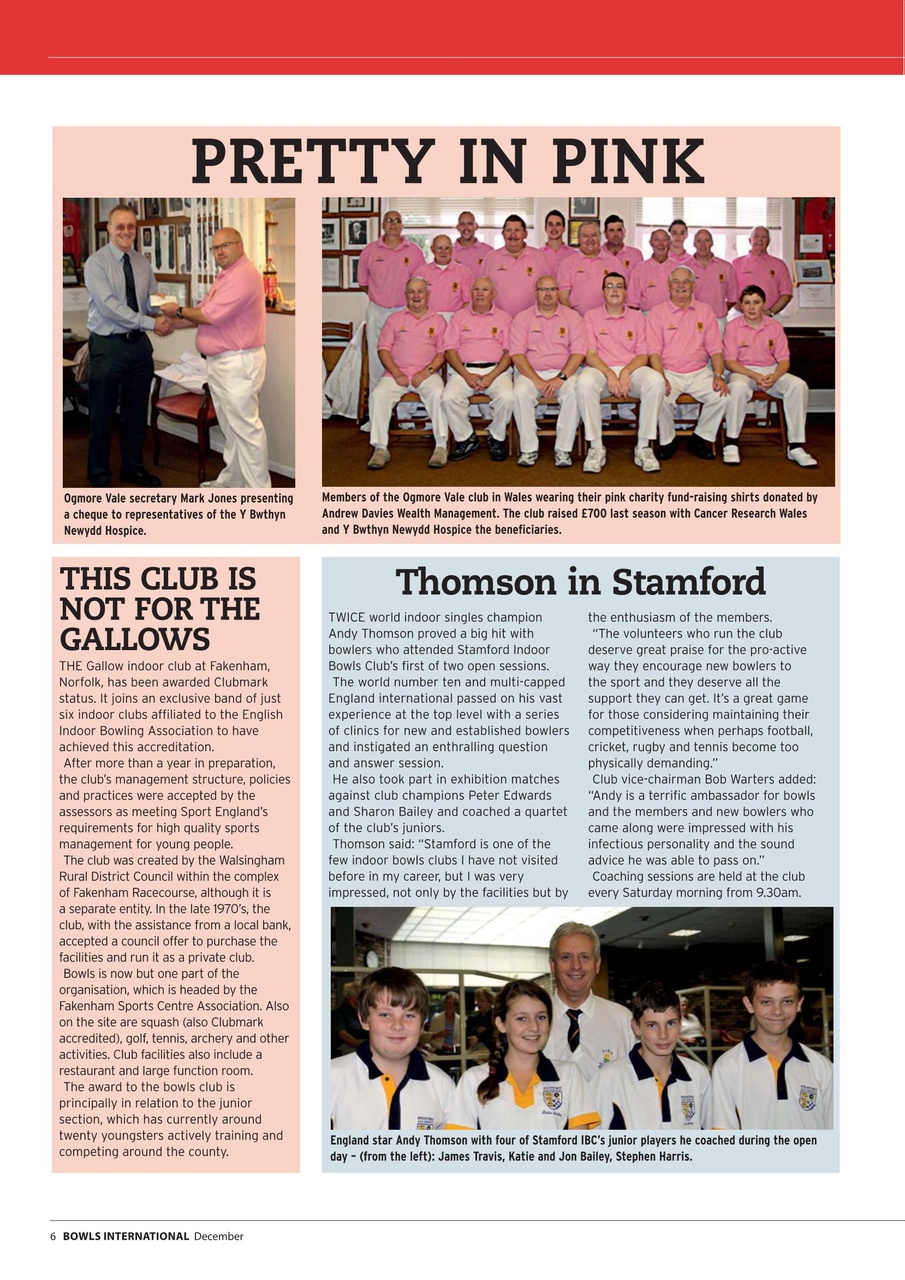 Bowls International Preview Pages