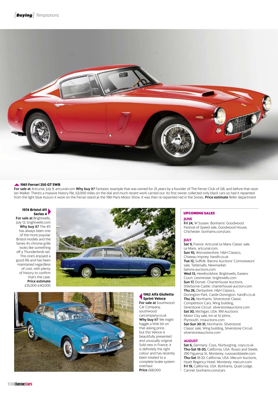 Classic Cars Preview Pages