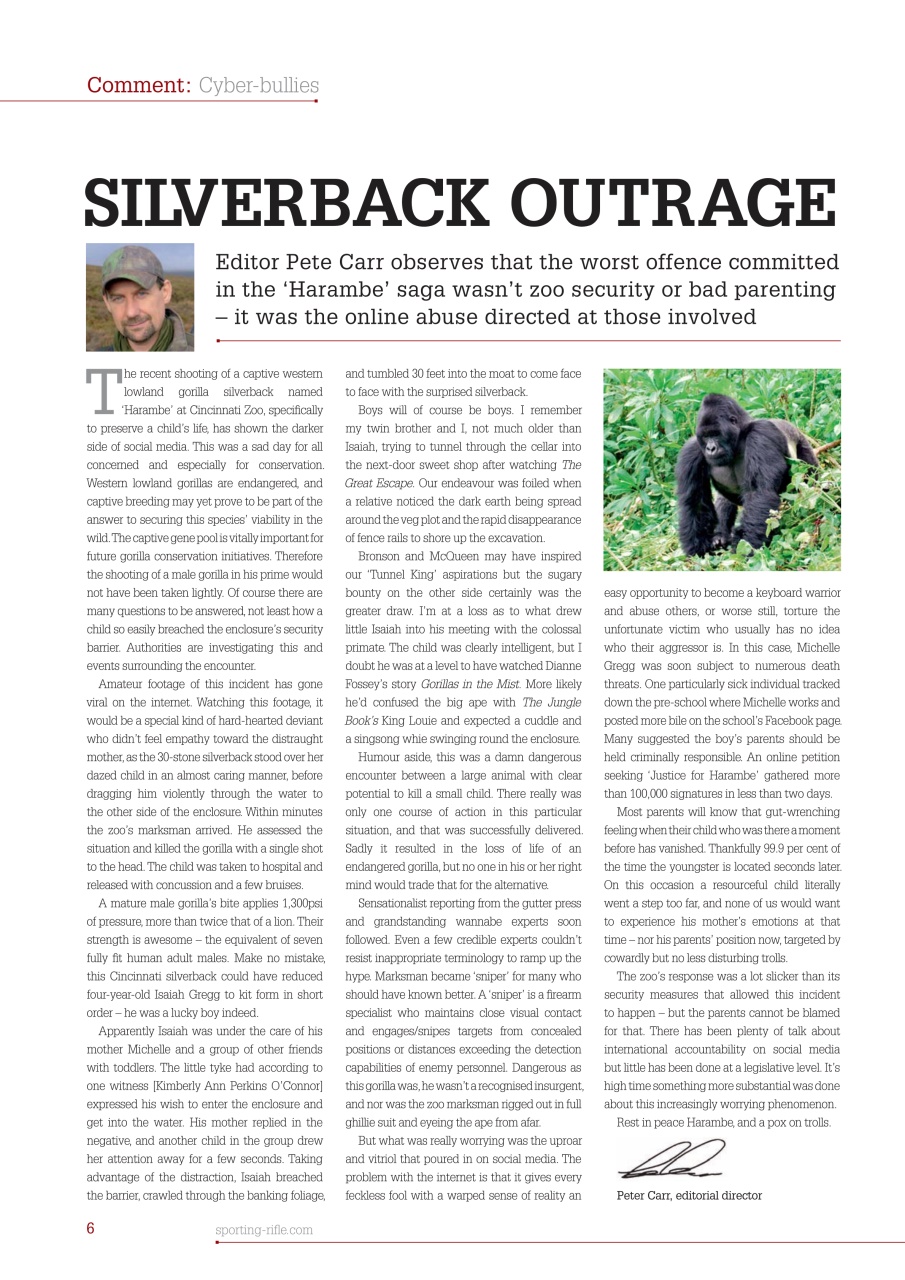 Sporting Rifle Preview Pages