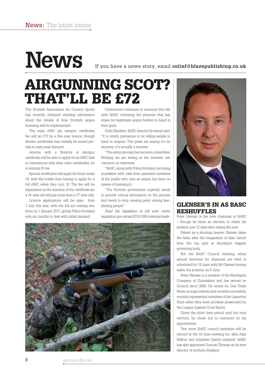 Sporting Rifle Preview Pages