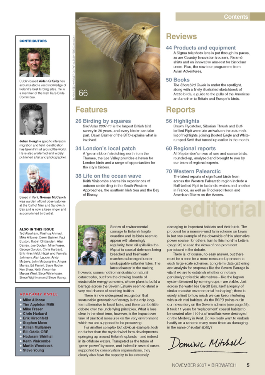 Birdwatch Magazine Preview Pages