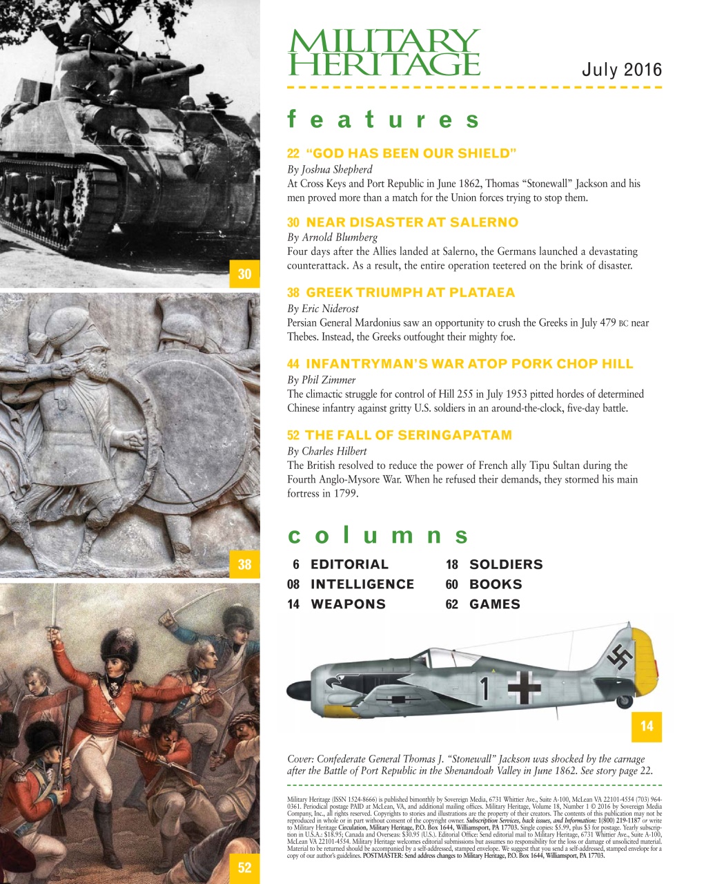Military Heritage Preview Pages