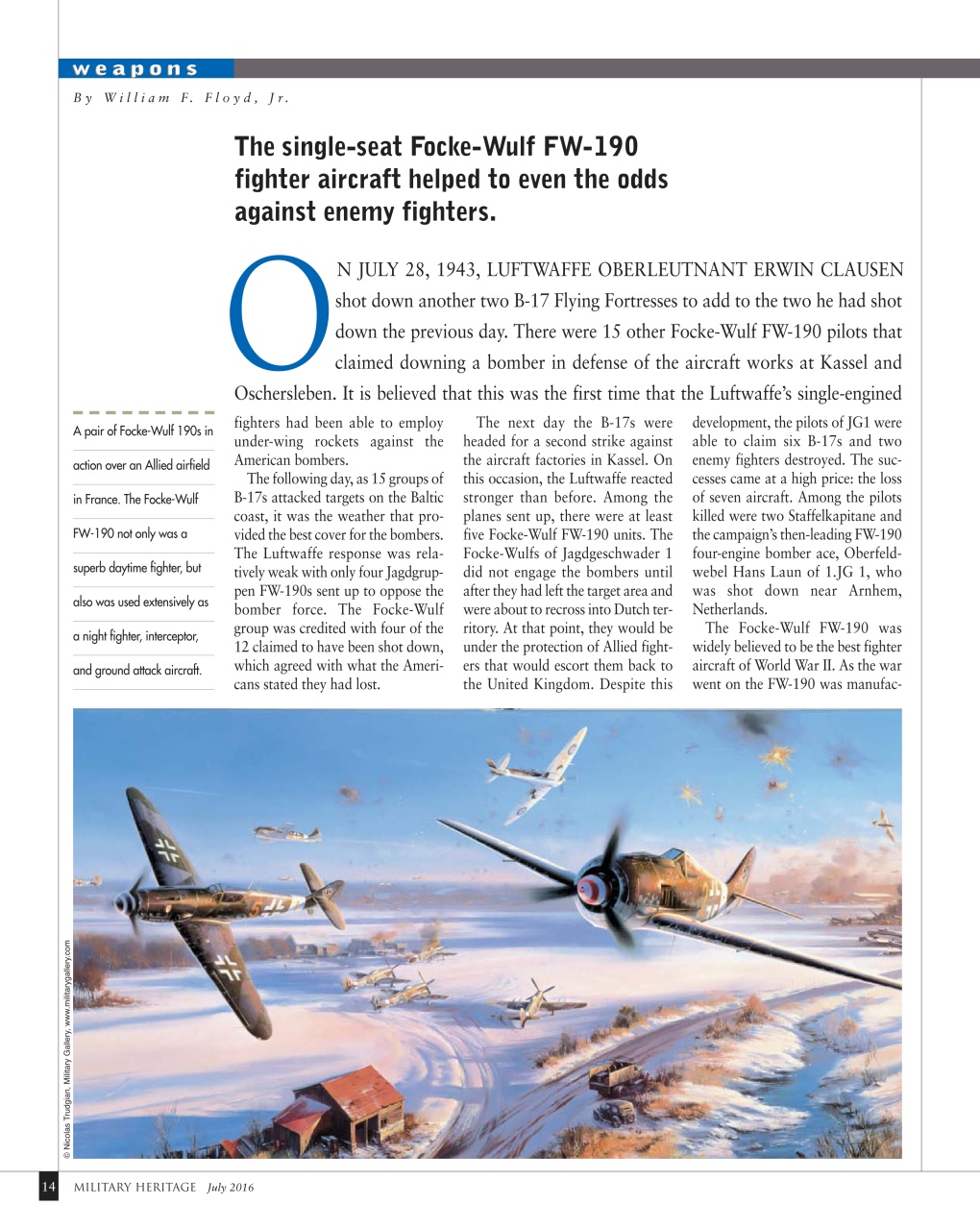 Military Heritage Preview Pages