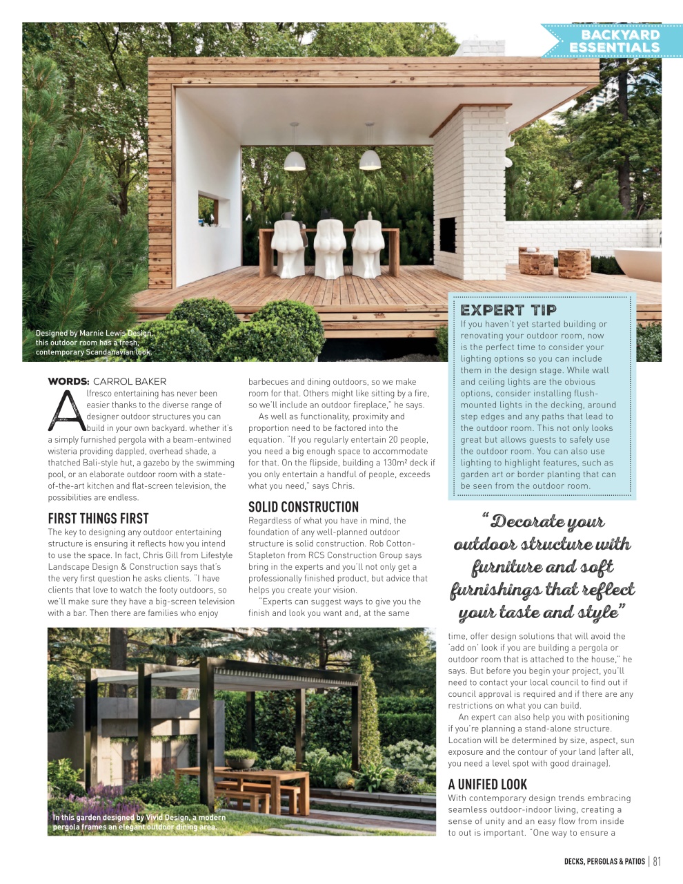 Backyard & Outdoor Living Preview Pages