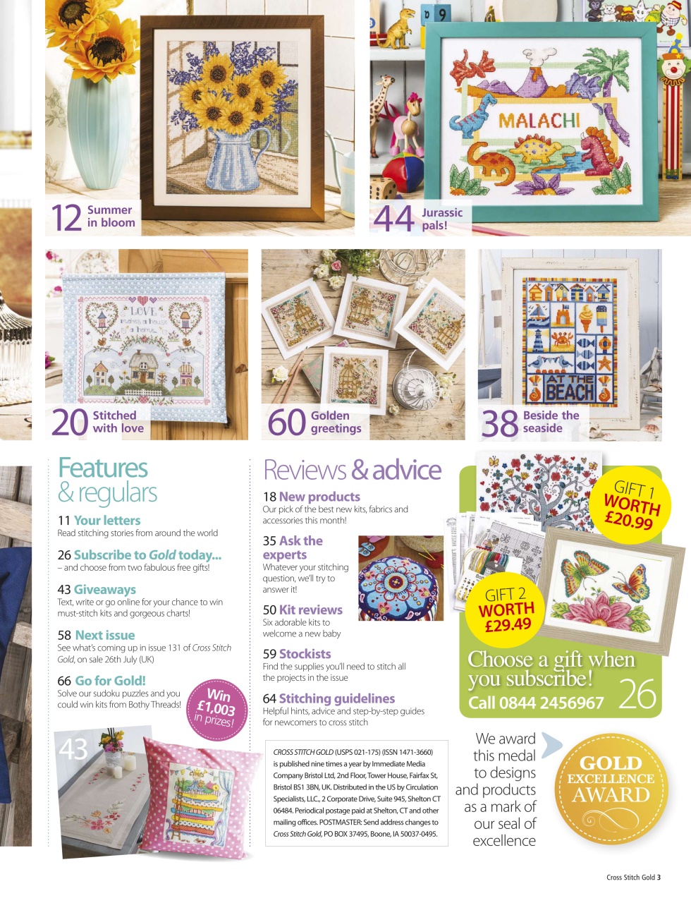 Cross Stitch Gold Preview Pages