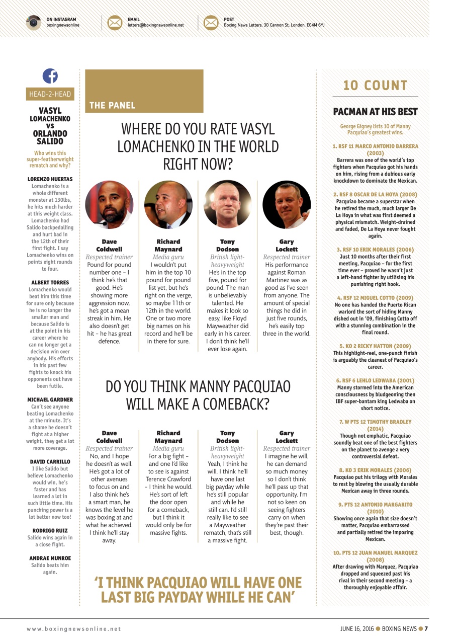 Boxing News Preview Pages