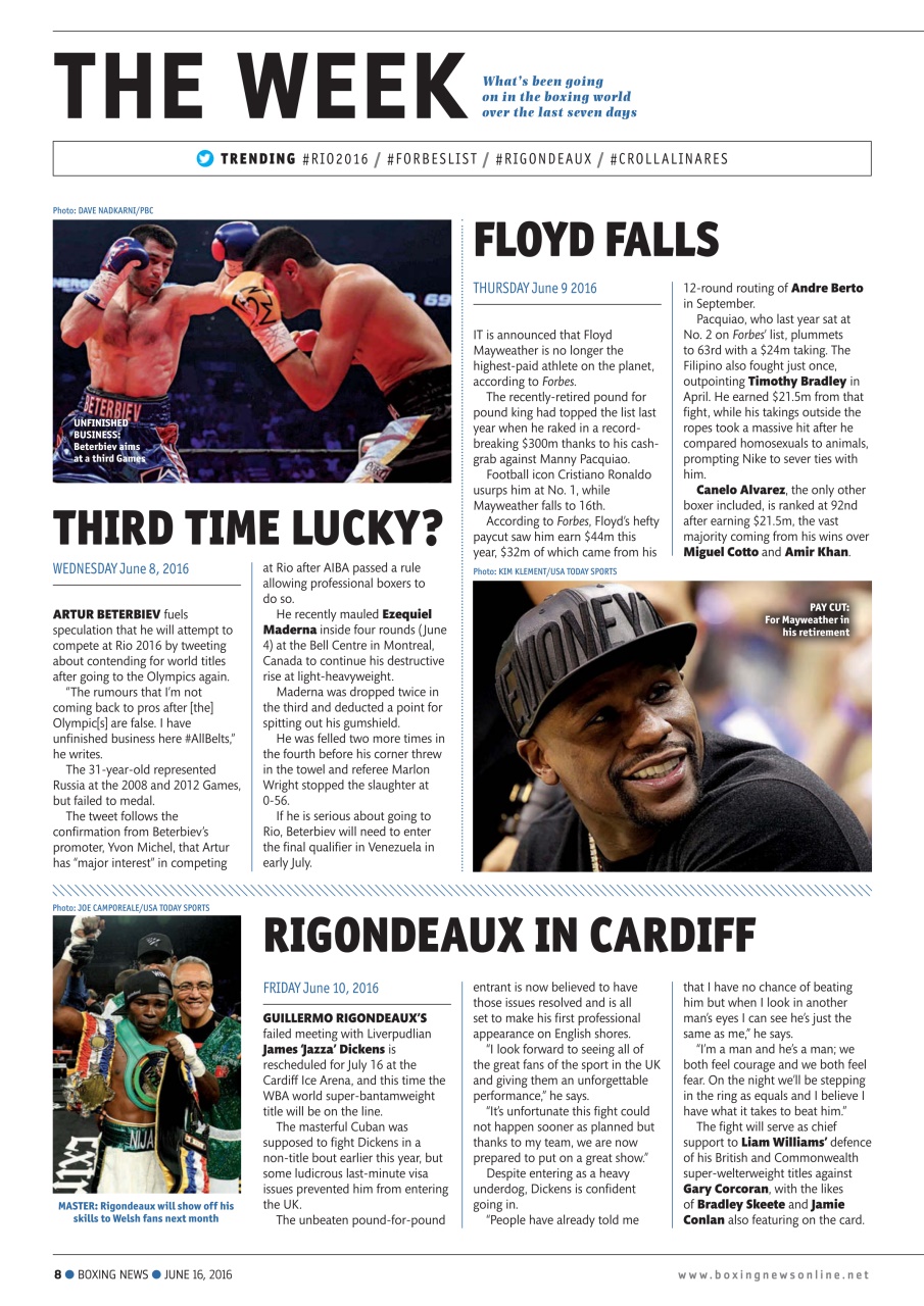 Boxing News Preview Pages