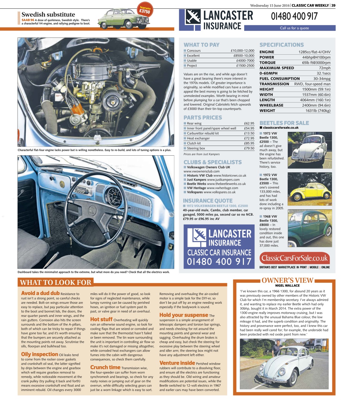 Classic Car Weekly Preview Pages