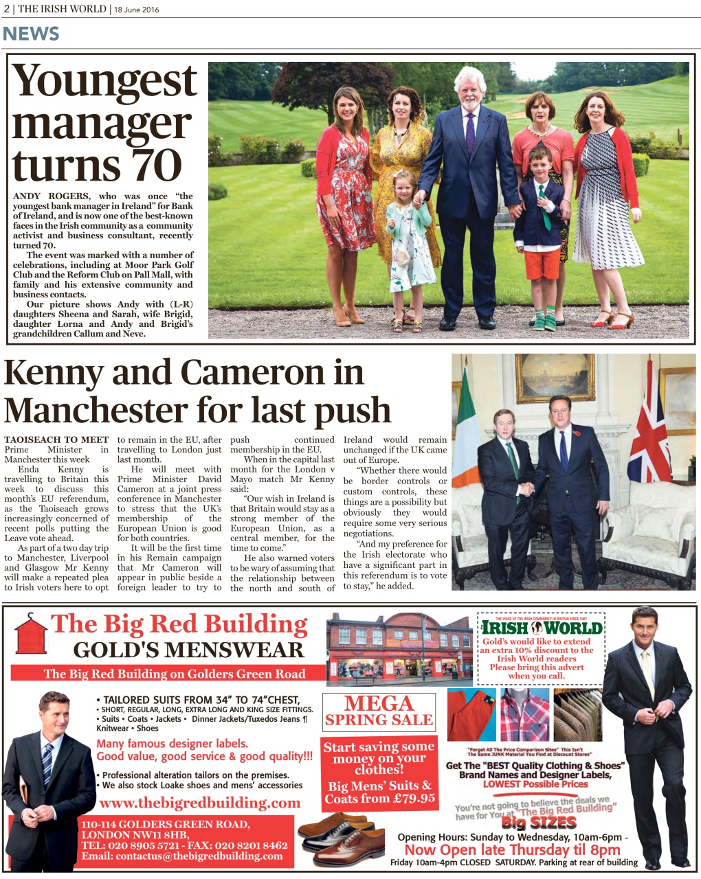 Irish World Preview Pages