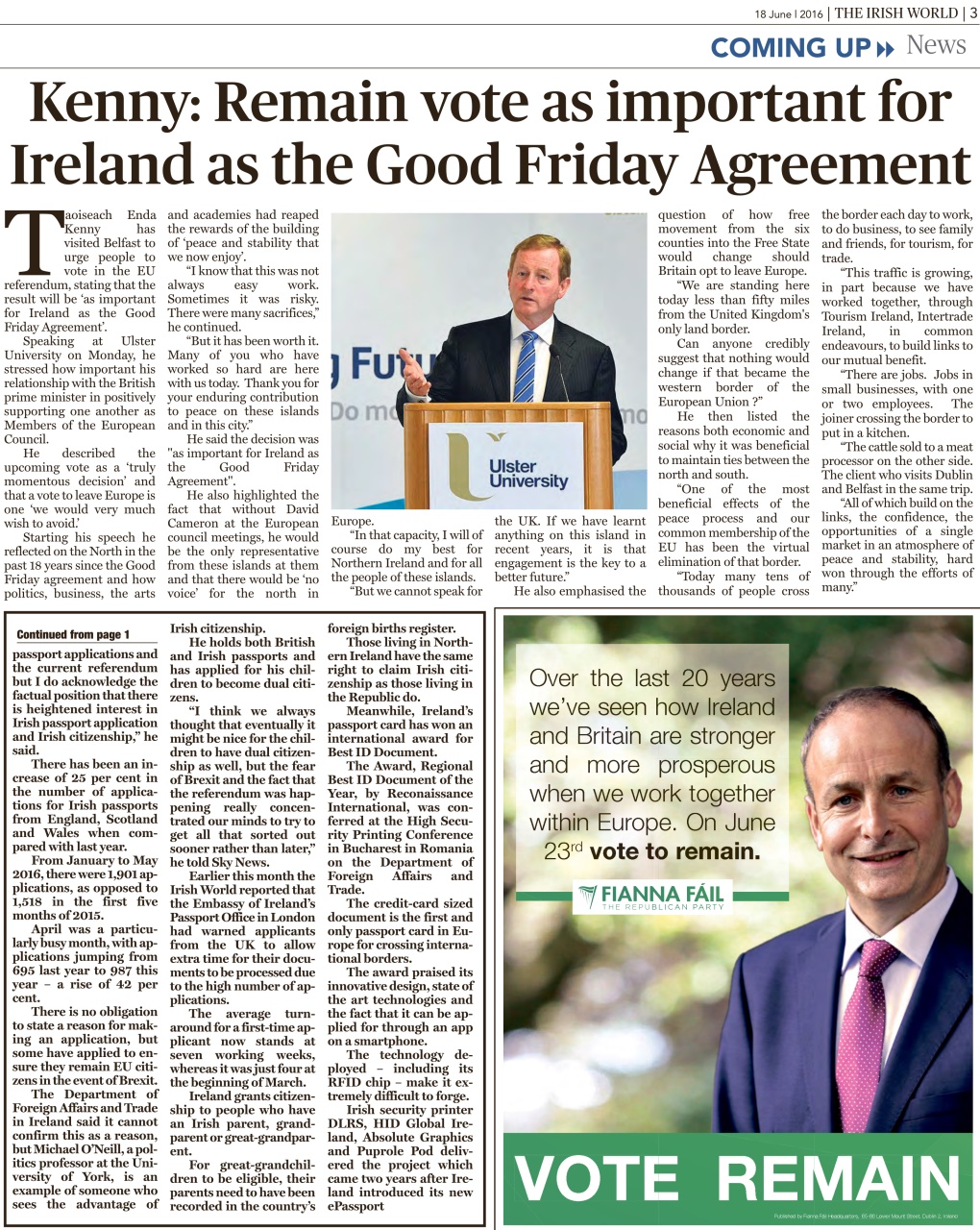 Irish World Preview Pages