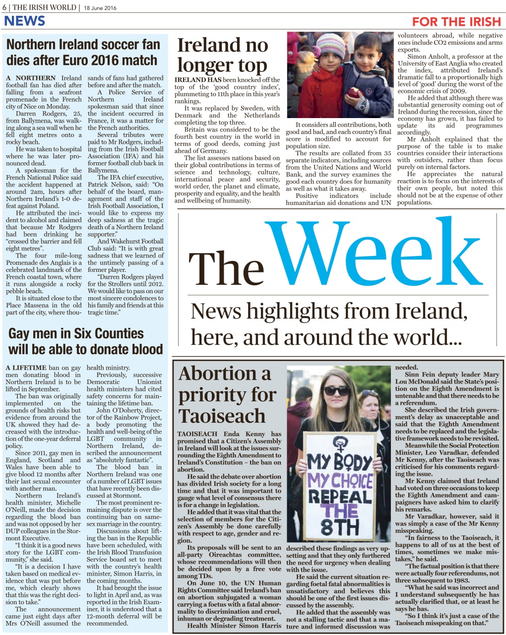 Irish World Preview Pages