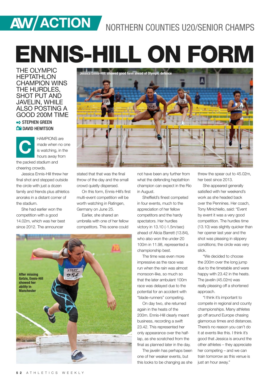 AW – Athletics Weekly Magazine Preview Pages
