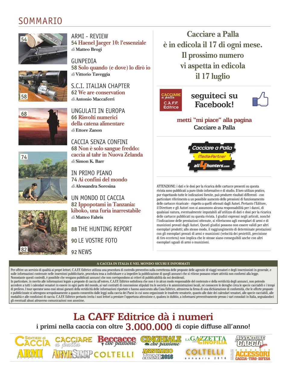 Caccia Magazine Preview Pages