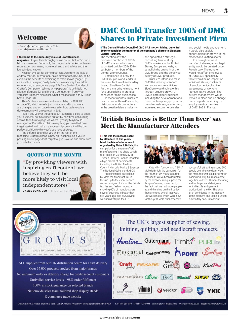 Craft Business Preview Pages