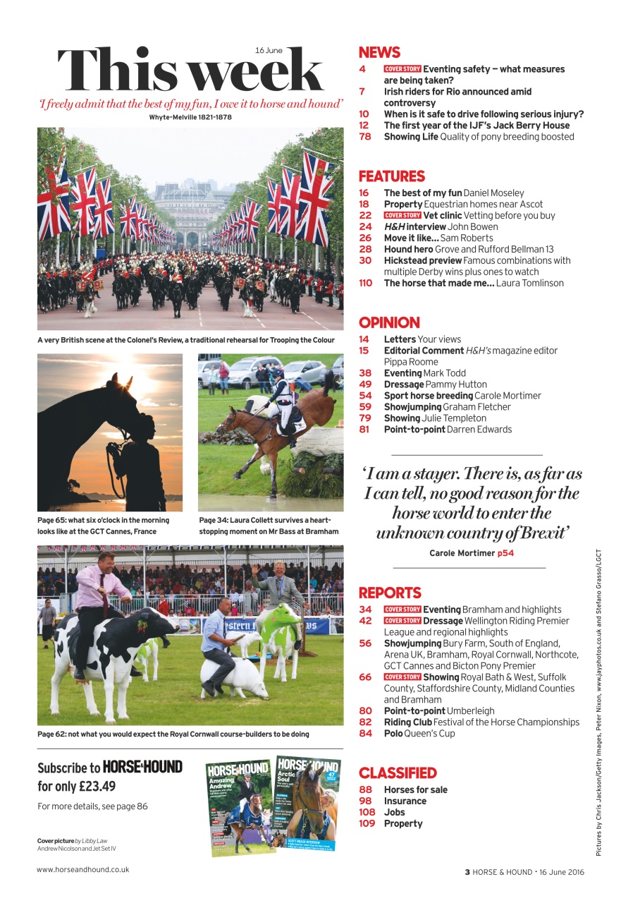 Horse & Hound Preview Pages