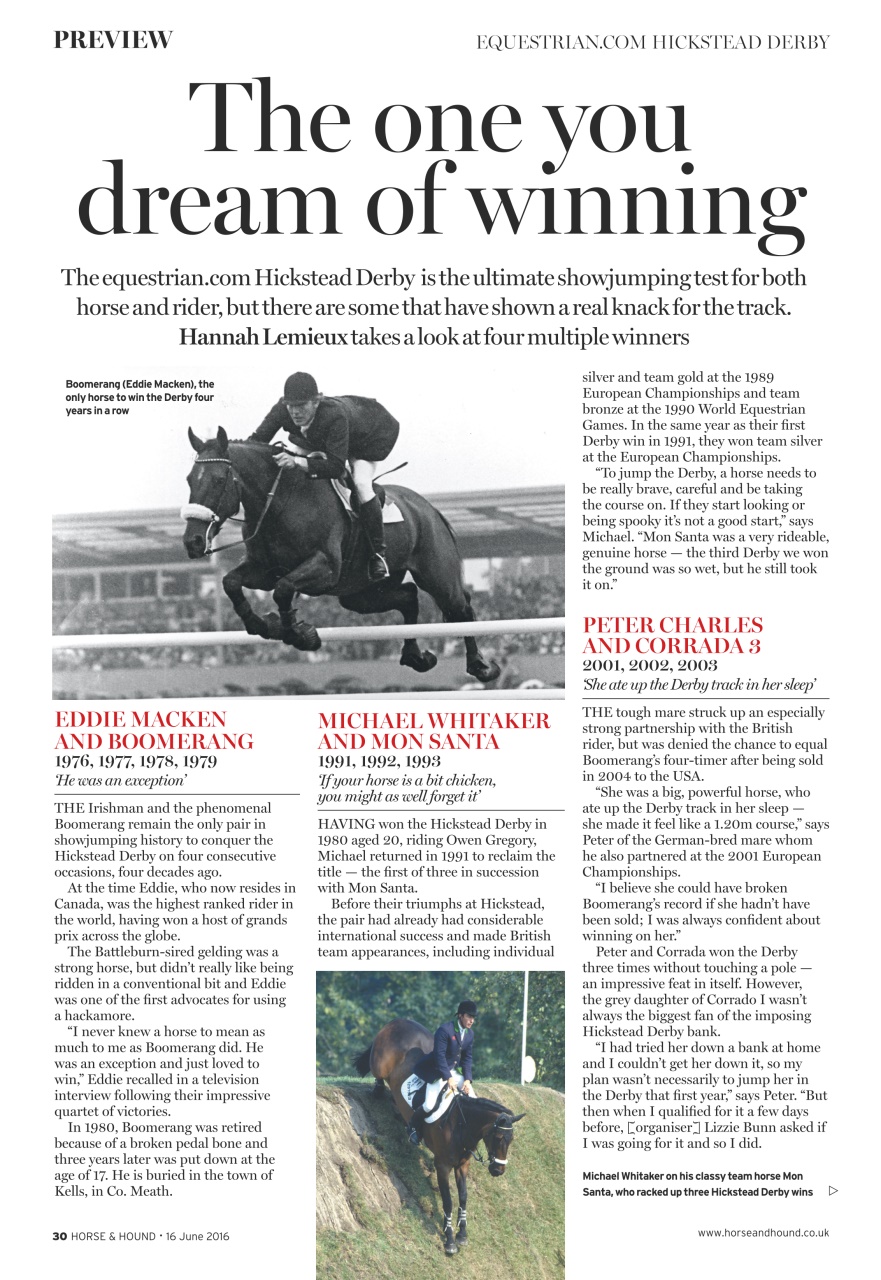 Horse & Hound Preview Pages