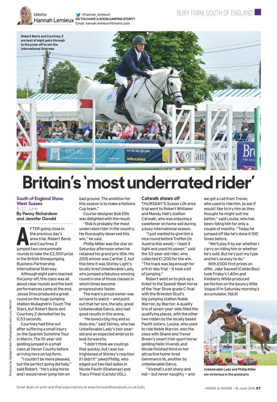 Horse & Hound Preview Pages