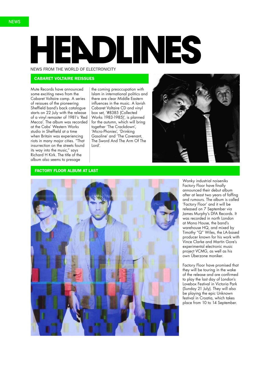 Electronic Sound Preview Pages