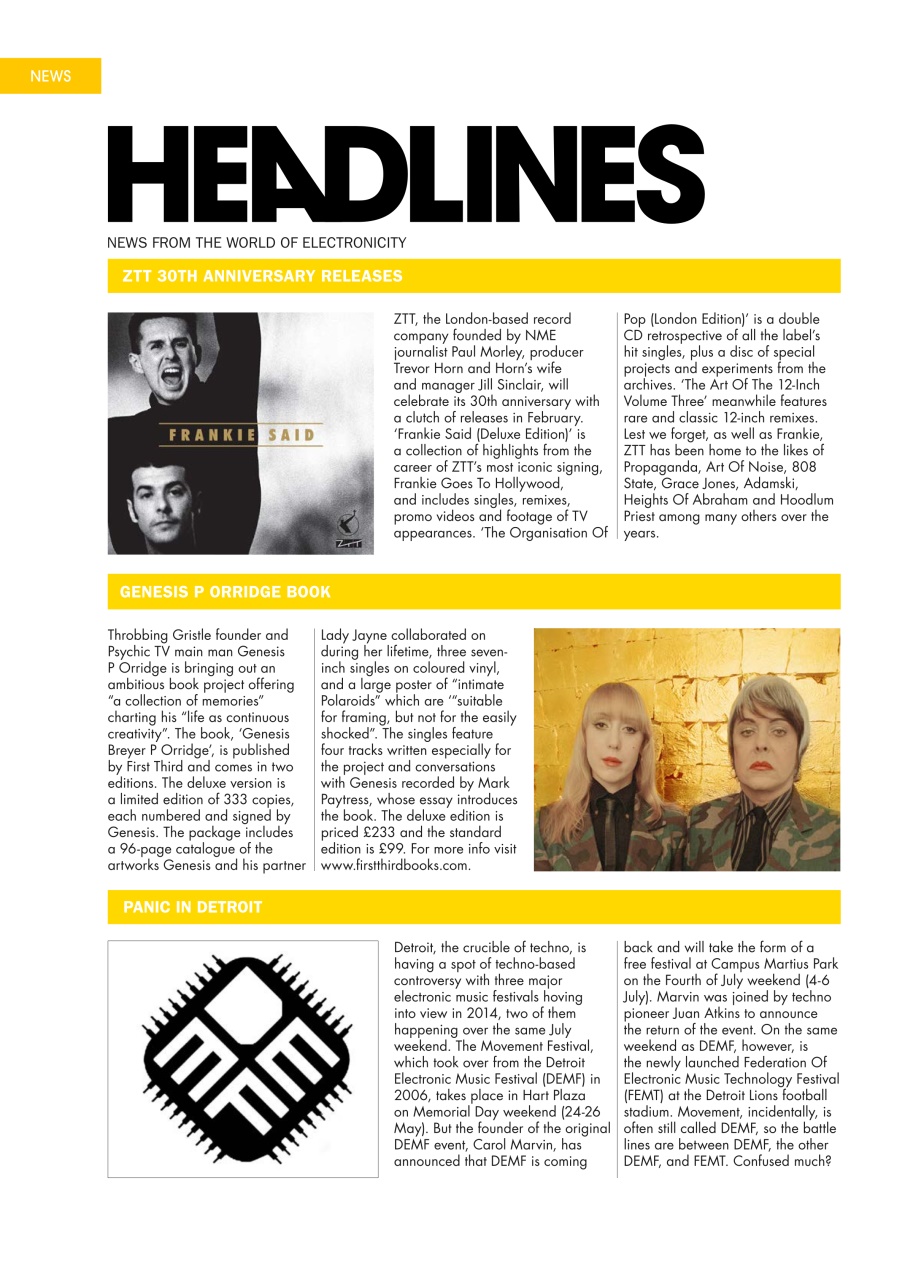 Electronic Sound Preview Pages