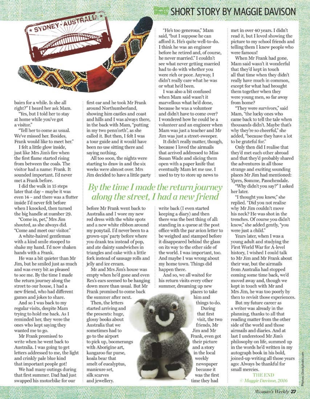 Woman's Weekly Preview Pages