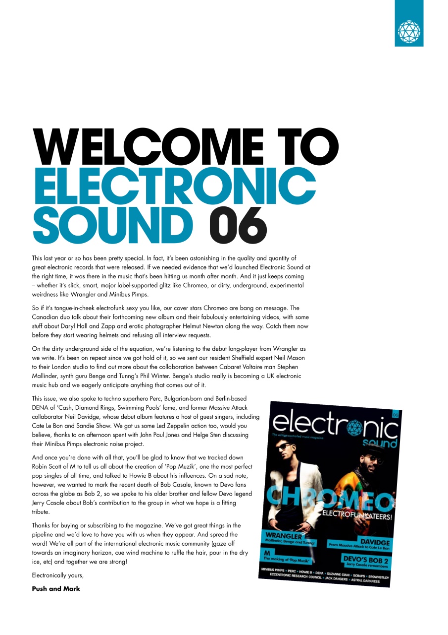 Electronic Sound Preview Pages
