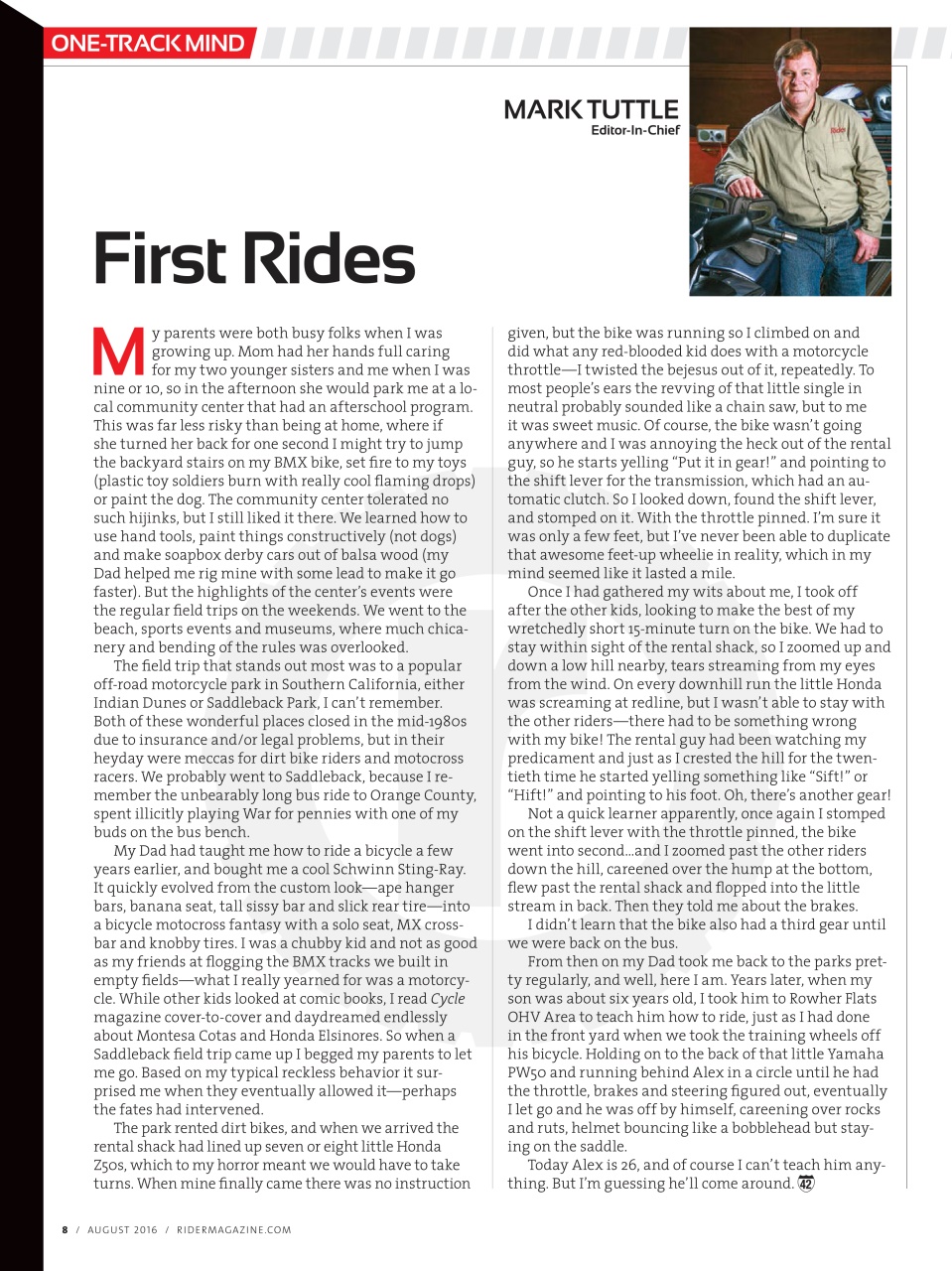 Rider Magazine Preview Pages