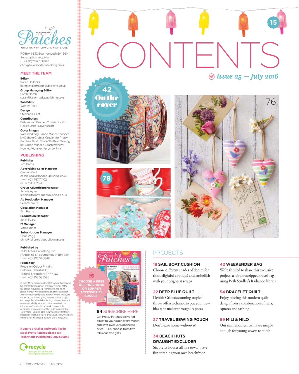 Pretty Patches Magazine Preview Pages