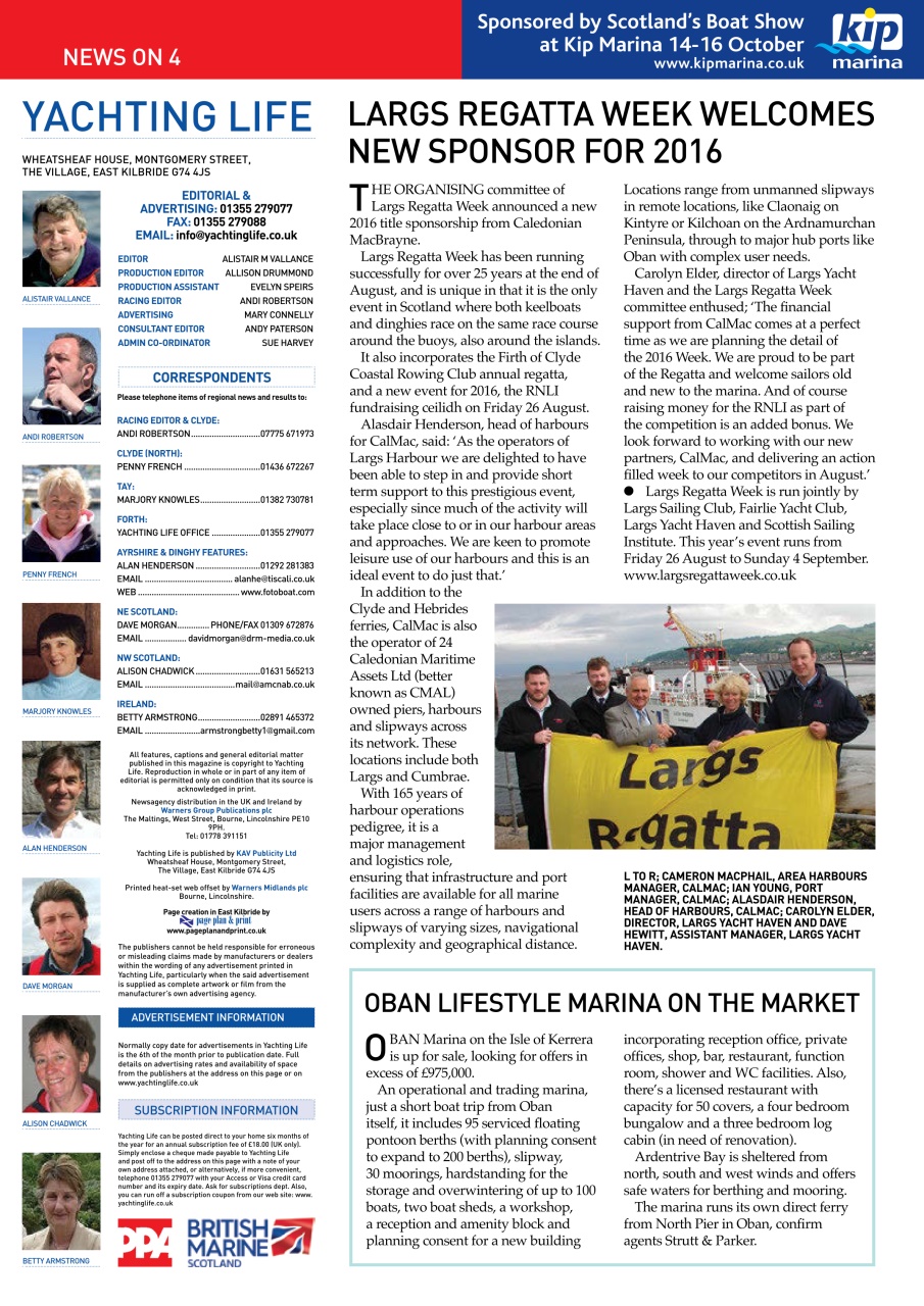 Yachting Life Preview Pages