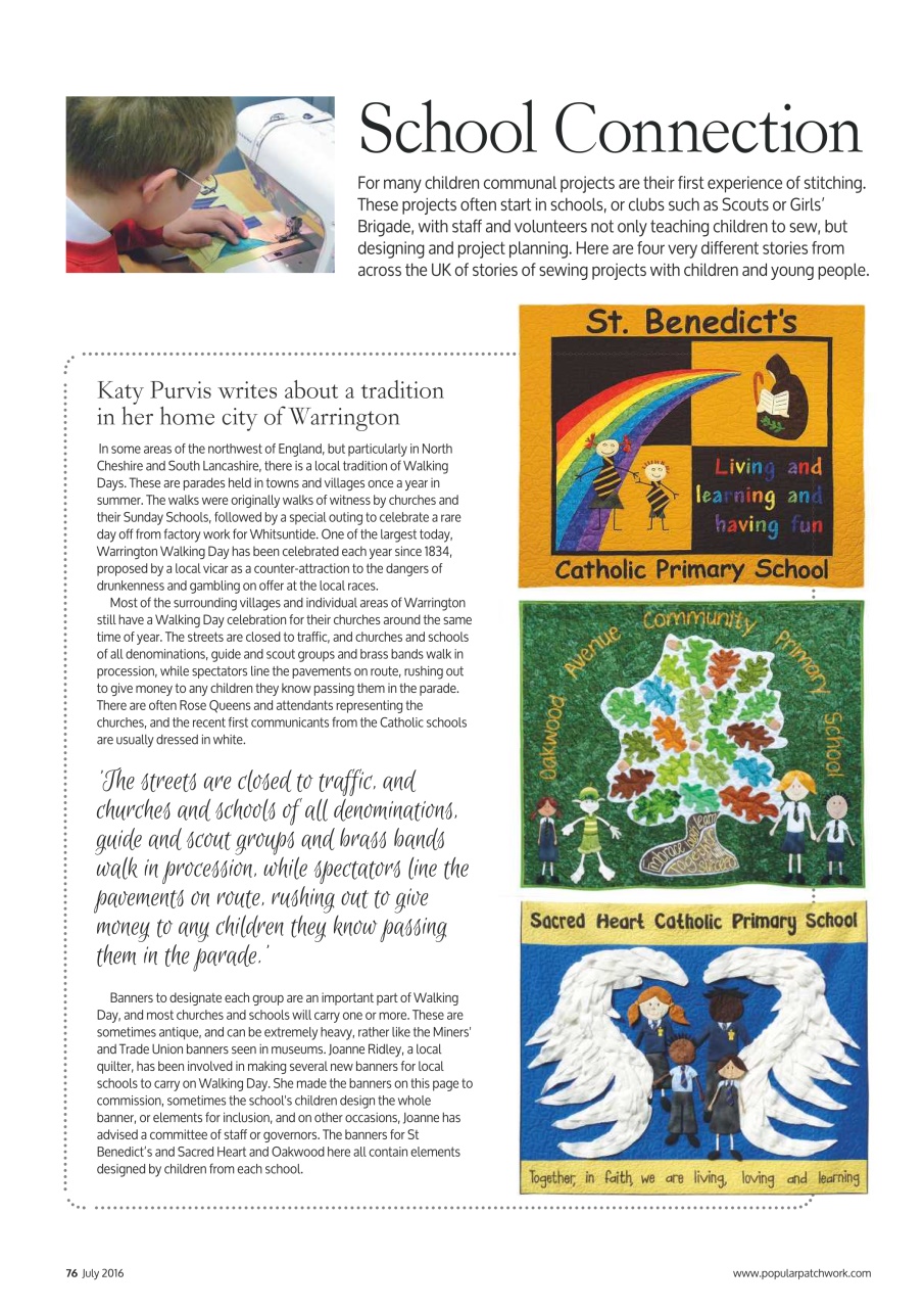 Popular Patchwork Magazine Preview Pages