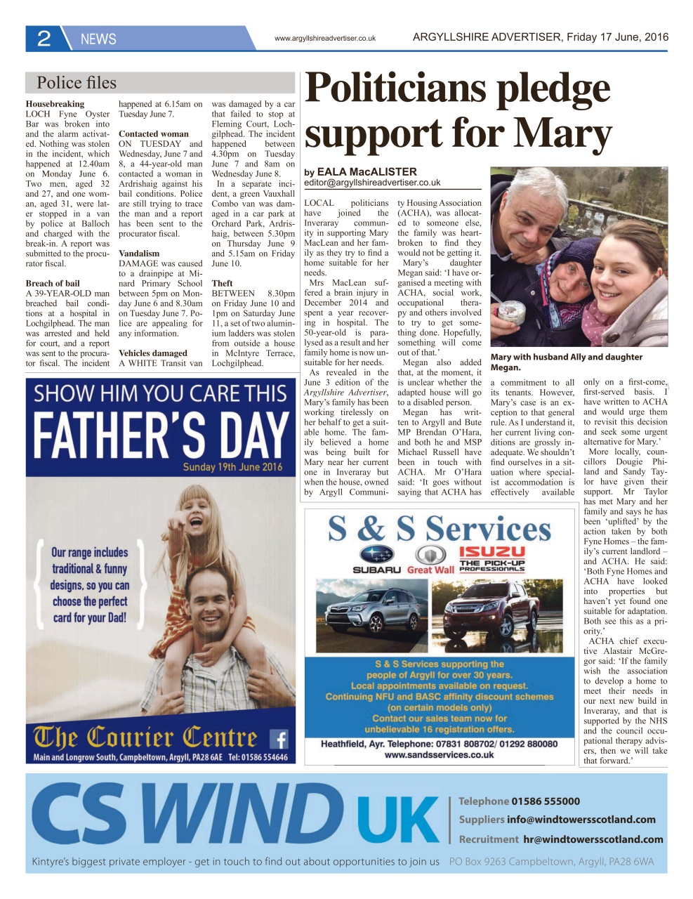 Argyllshire Advertiser Preview Pages