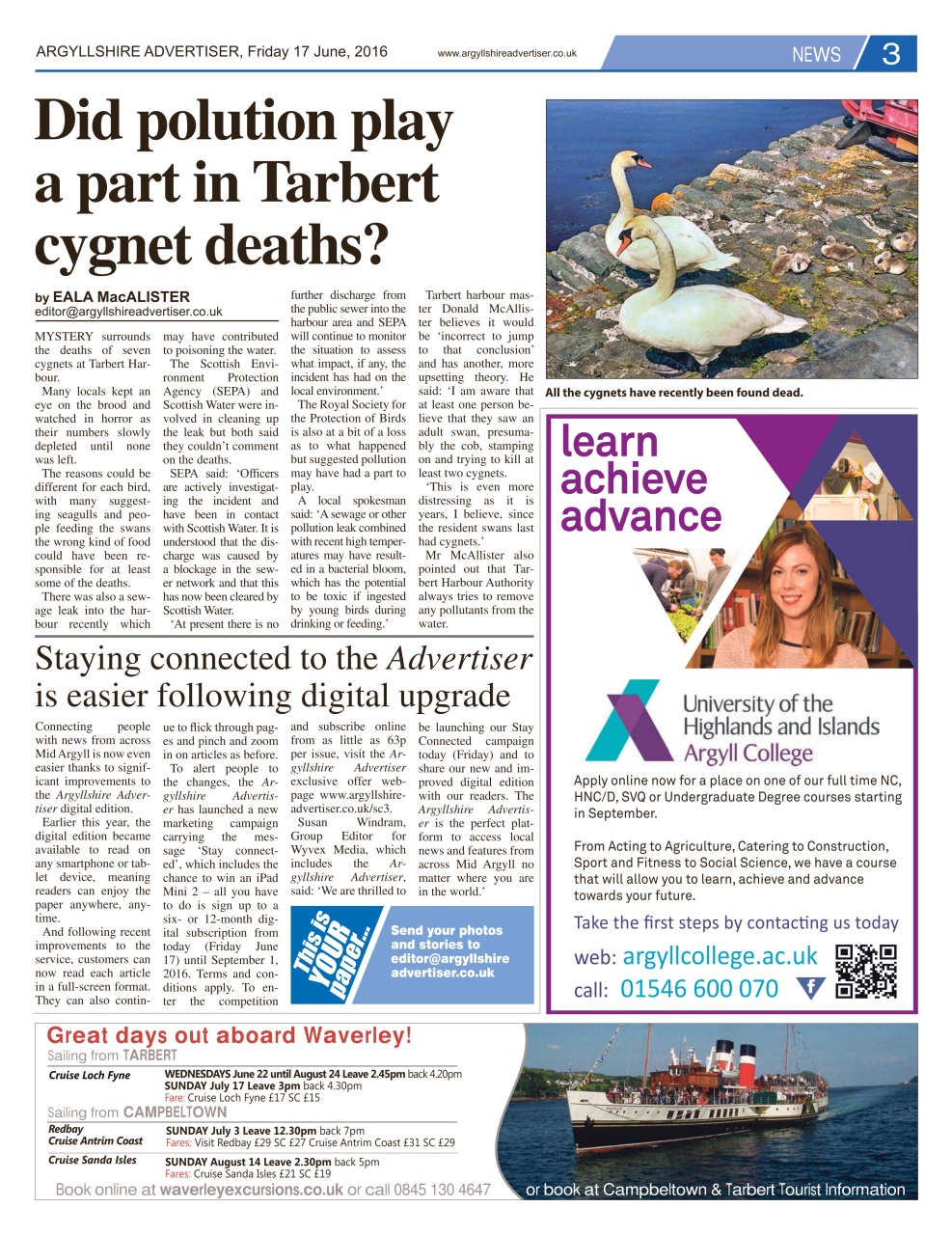 Argyllshire Advertiser Preview Pages