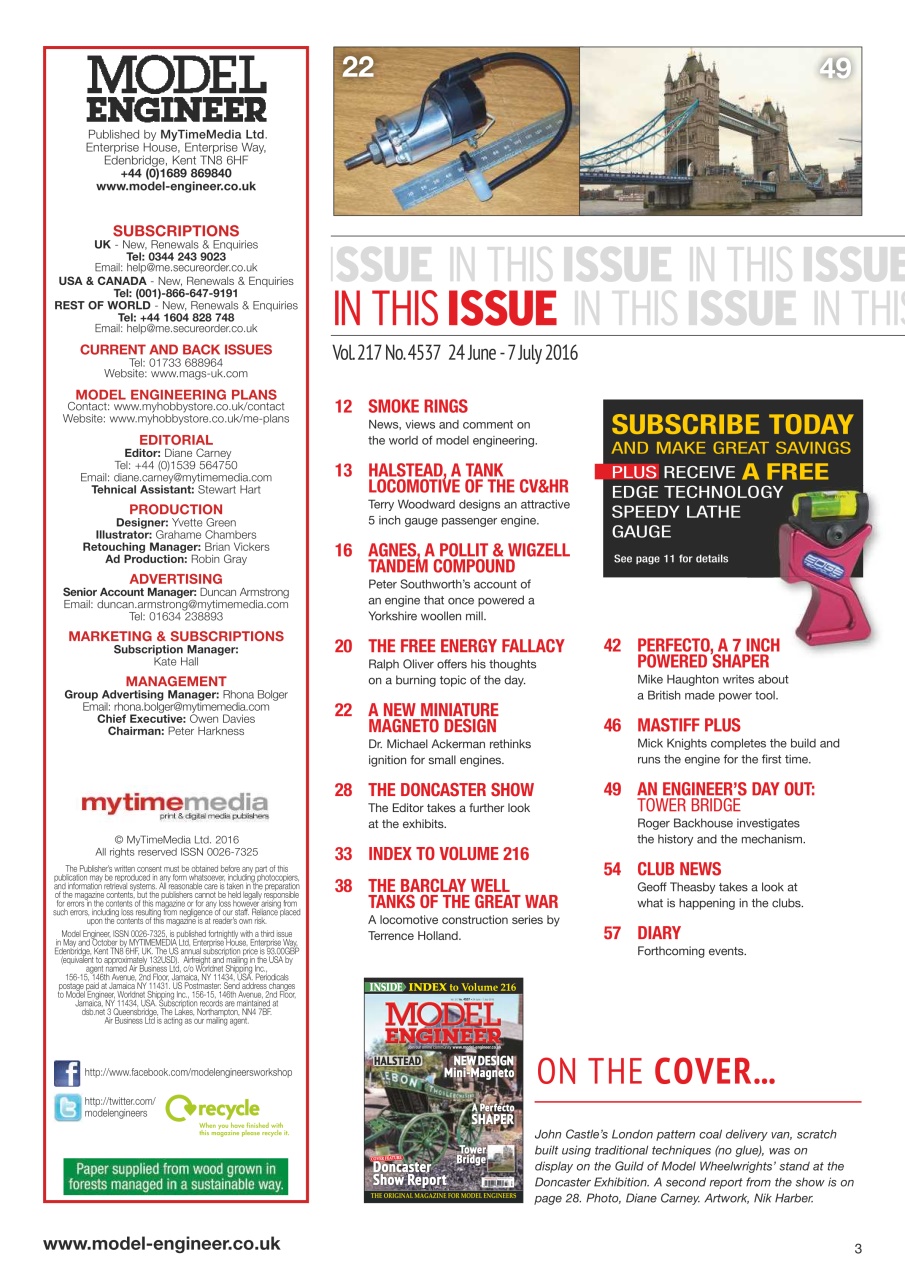 Model Engineer Preview Pages