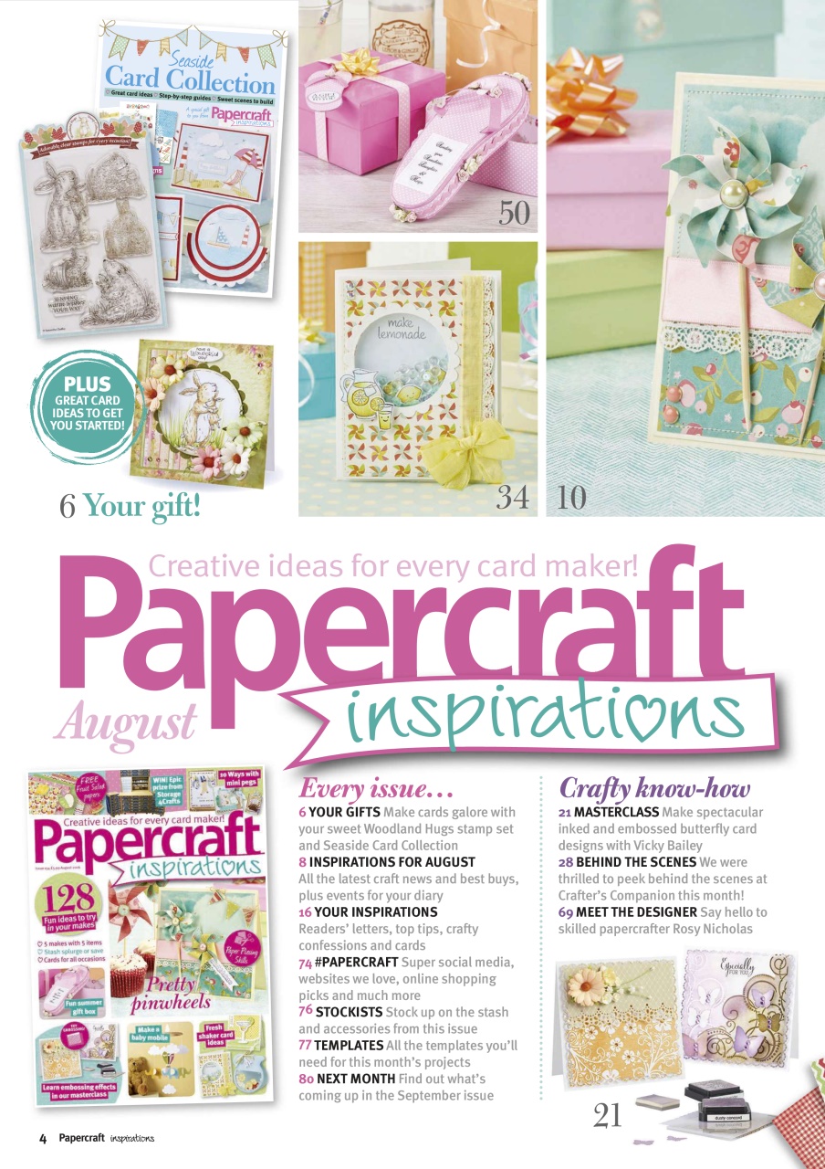 Papercraft Inspirations Preview Pages