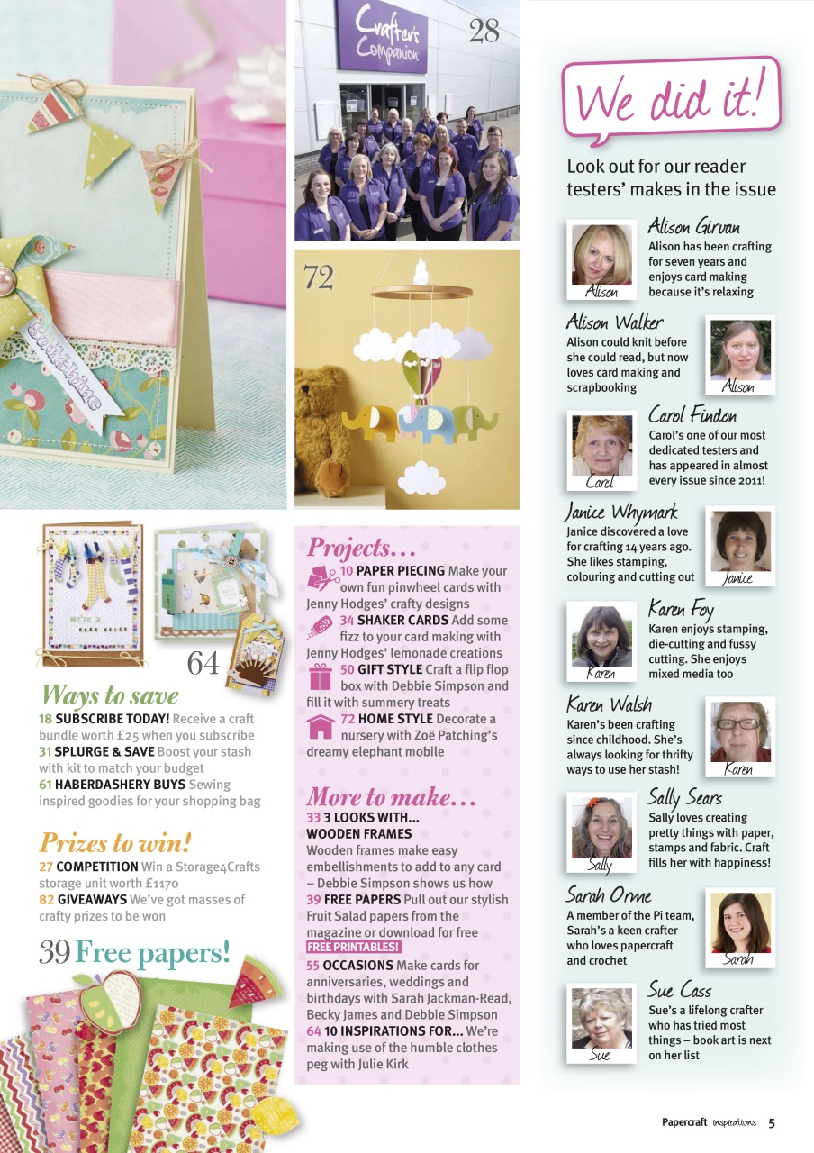 Papercraft Inspirations Preview Pages