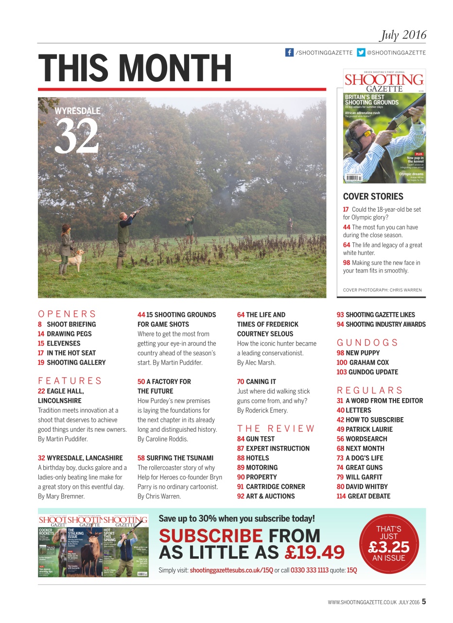 Shooting Gazette Preview Pages