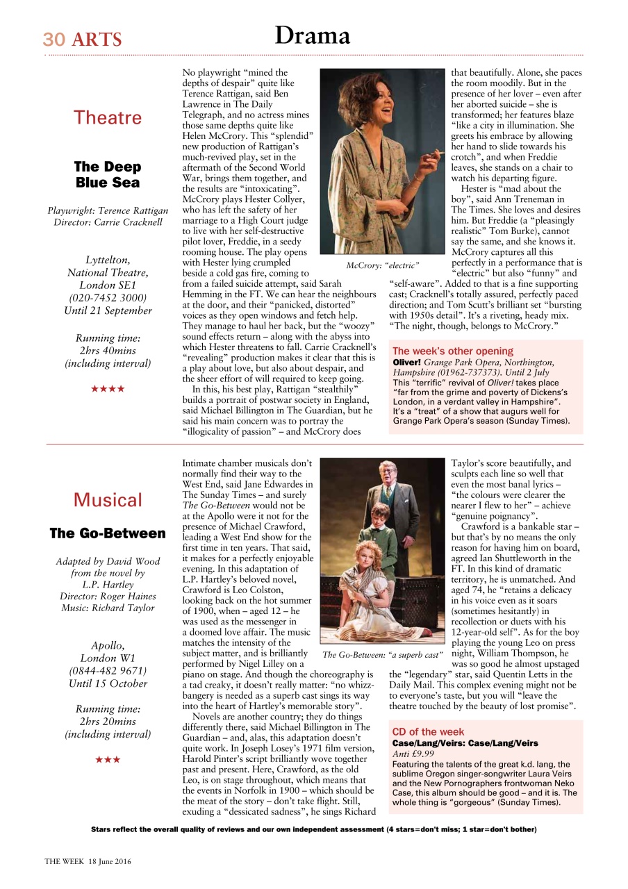 The Week Preview Pages