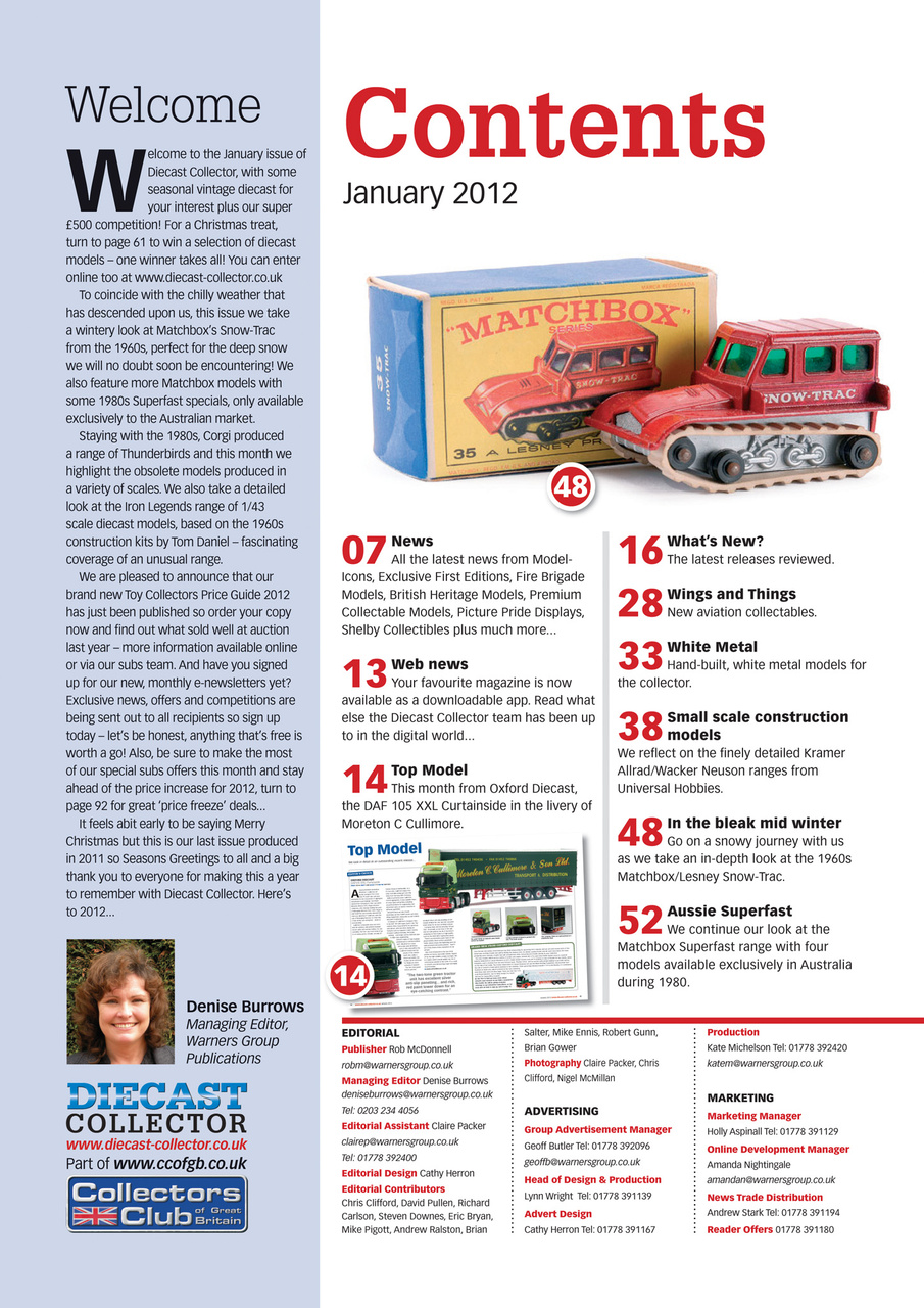 Diecast Collector Preview Pages