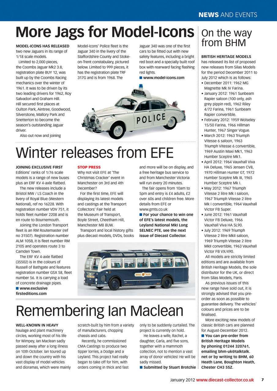 Diecast Collector Preview Pages