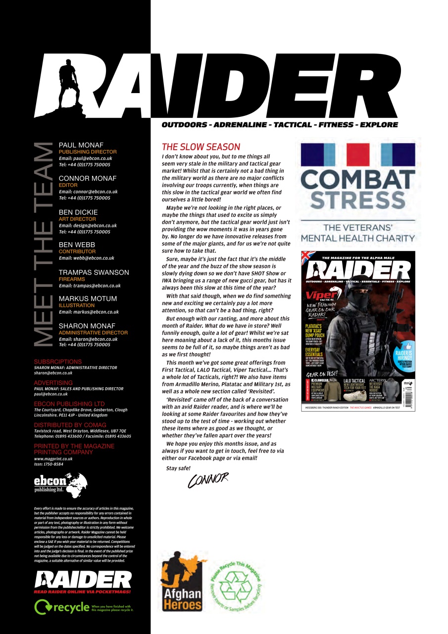 Raider Preview Pages