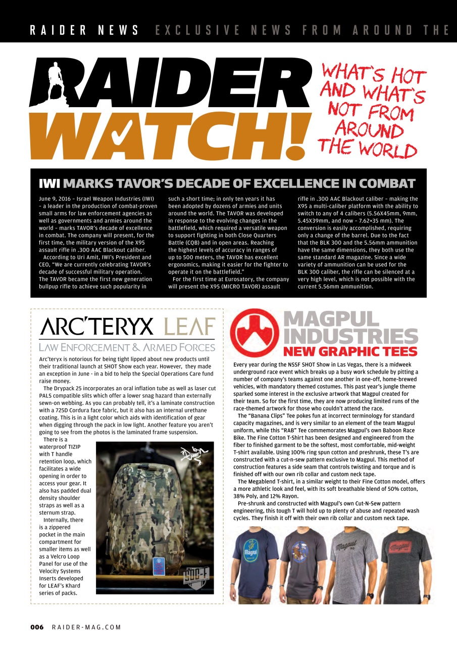 Raider Preview Pages