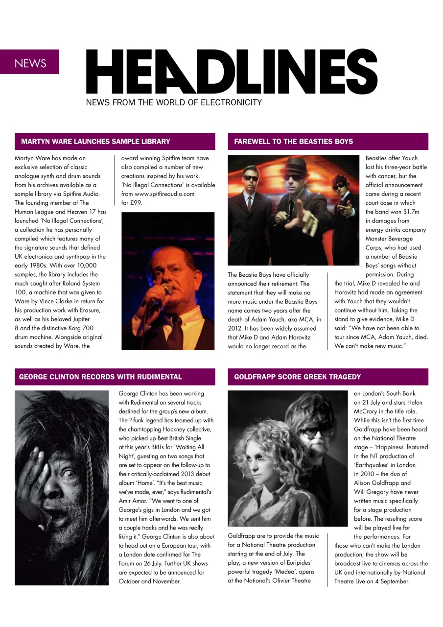 Electronic Sound Preview Pages