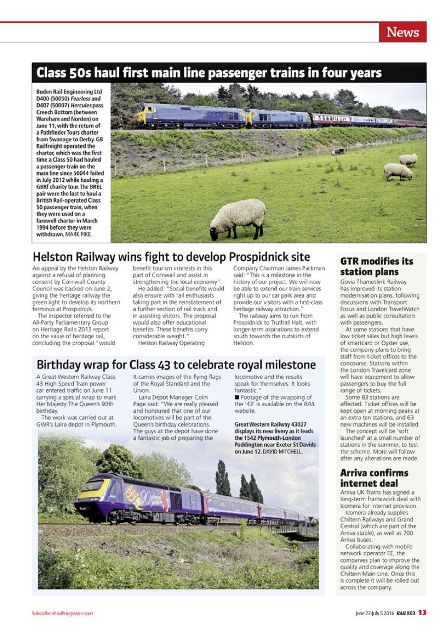 Rail Preview Pages